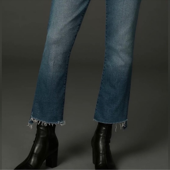 MOTHER The insider Crop Step Fray Jeans In Work Hard Play Hard Size 25 - Picture 4 of 12